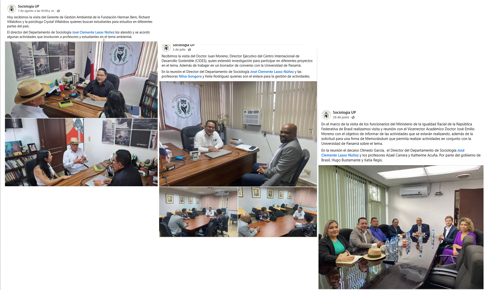 Noticias del depto. de Sociología