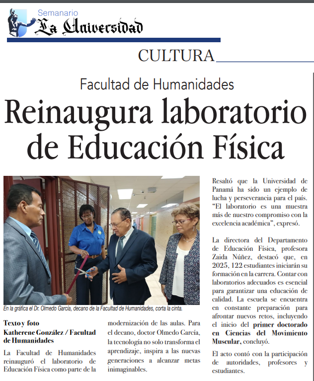 Reinauguran laboratorio de Educación