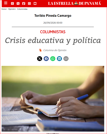 Escribió en Columnista en la Estrella de Panamá