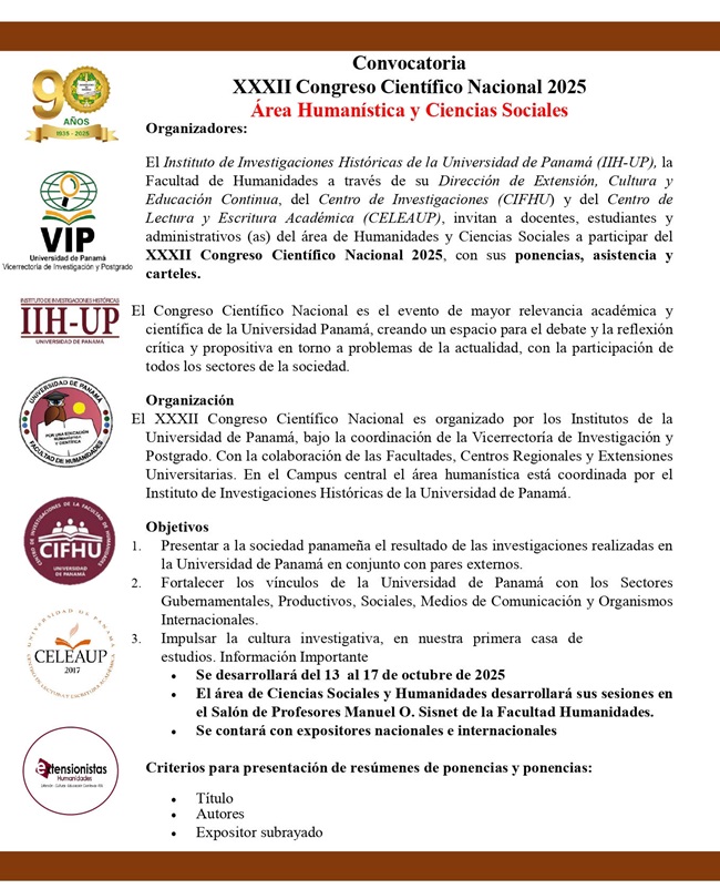 Convocatoria: Congreso Científico