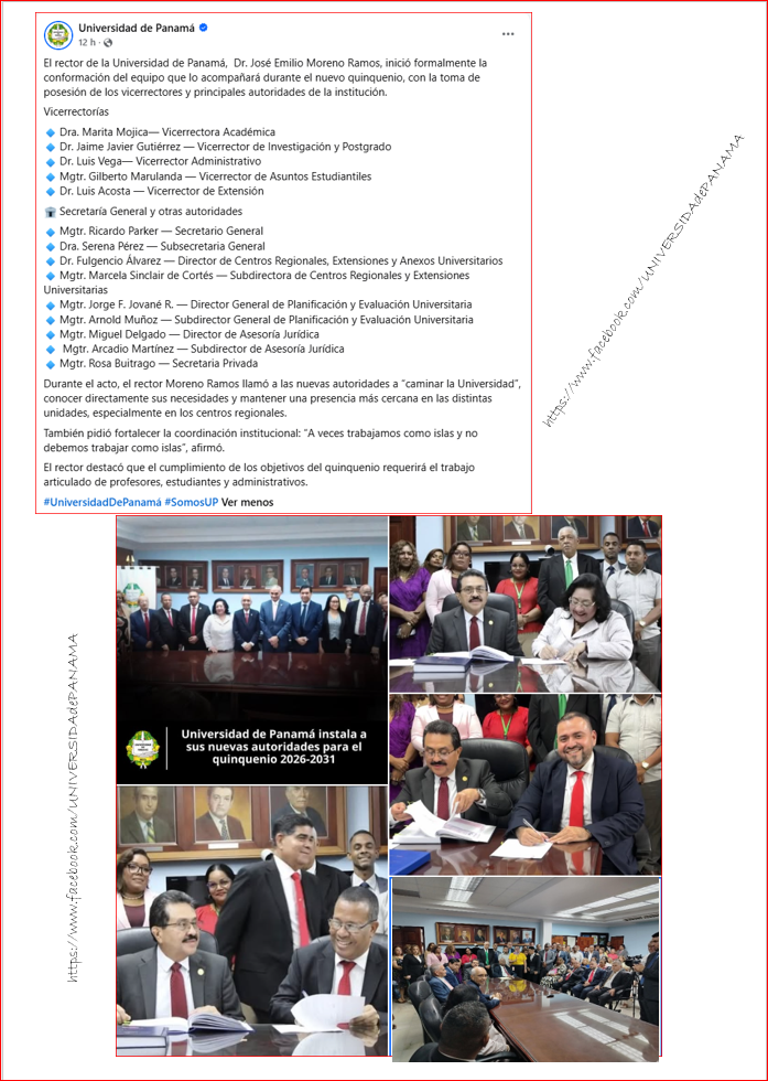 Nvos vicerrectores y directores 2026