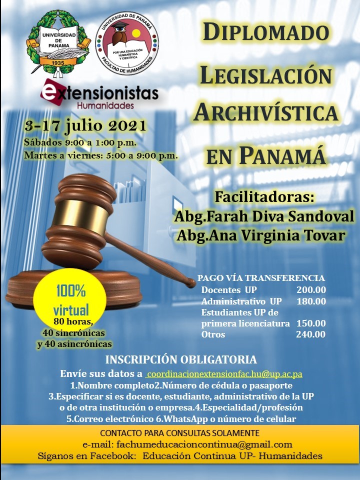 Diplomado Legislación Archivística en Panamá