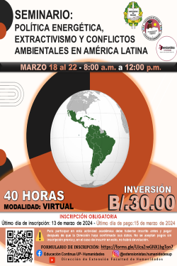 Seminario: Política energética, extractivismo y conflictos ambientales en América latina