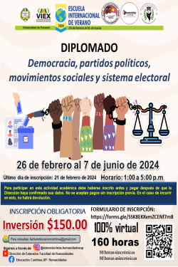 Diplomado: Democracia, partidos políticos, movimientos sociales y sistema electoral