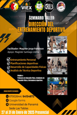 Seminario taller: Dirección del entrenamiento deportivo