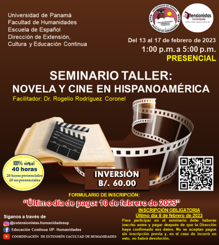 Seminario taller: Novela y Cine en  hispanoamérica